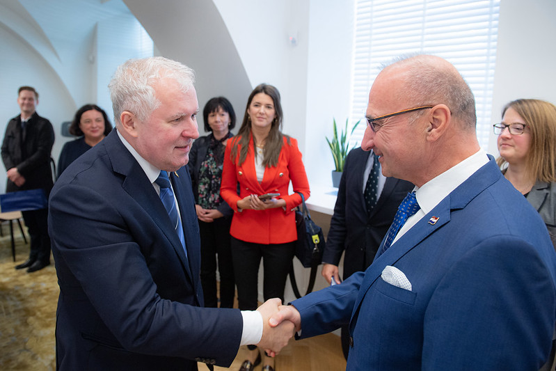 su Lietuvoje viešinčiu Kroatijos užsienio reikalų ministru Gordan Grlić Radman
